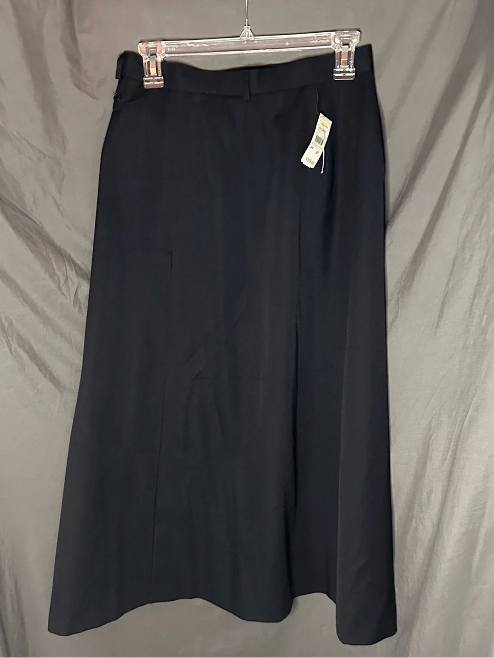 Talbots Classic Black A-Line Midi Skirt - Women's